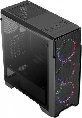 Корпус ATX Aerocool PSU FRGB-G Без БП чёрный