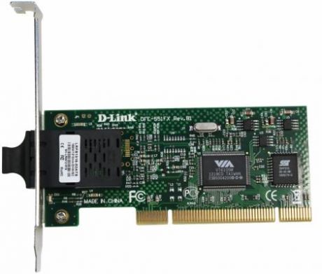 Сетевой адаптер D-Link DFE-551FX/B1B Сетевой PCI-адаптер с 1 портом 100Base-FX с дуплексным SC-разъемом