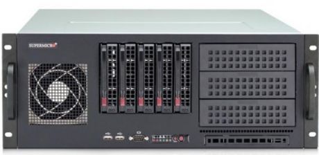 4U, 668W Platinum Level High Efficiency Power Supply, 5x SAS3 3.5" HDD Bays, 3x 5.25" Peripheral Drive Bays, 1x Slim DVD-ROM Drive Bay, 5.7x Full-height, Full-length Tool-less Expansion SlotsDual channel Air Duct design, 2x Front USB 3.0 Ports & 1x Com port, Optional Front Bezel with Removable Air Filter, Power Switch, Reset Switch & 6x LED Indicators