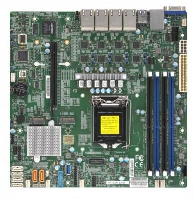 Материнская плата Supermicro MBD-X11SCM-LN8F-O Socket 1151 Intel C246 4xDDR4 1xPCI-E 16x 1xPCI-E 4x 6 mATX Retail