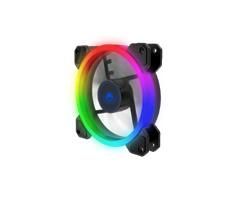Single ring, RGB fan HIPER HCF1251-03, 120*120*25mm (38.5CFM, 1200RPM, 3+4PIN)