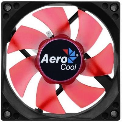 Вентилятор Aerocool Motion 8 Red-3P 80x80mm 3-pin 25dB 90gr LED Ret