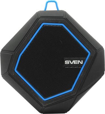 Портативная акустика Sven PS-77 5Вт Bluetooth черный синий