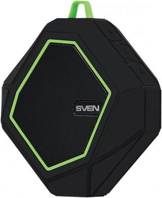 Портативная акустика Sven PS-77 5Вт Bluetooth черный зеленый