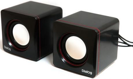 Колонки Dialog Colibri AC-04UP 6W USB черно-красный