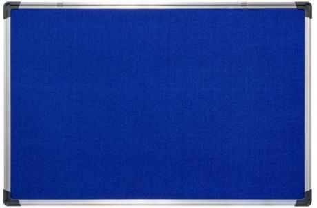 Доска текстильная 60х90 см, алюминиевая рамка, синяя IWB-801/BU