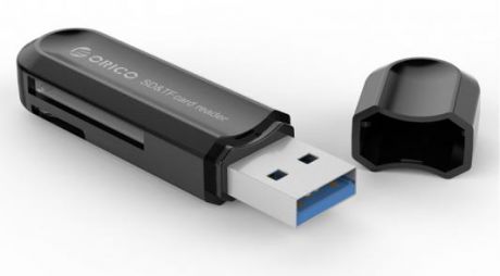 Картридер внешний Orico CRS21 USB3.0 microSD/SDHC/SDXC черный