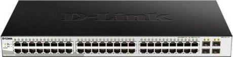 Коммутатор D-Link DGS-1210-52MP/ME/B1A 48G 4SFP 48PoE 370W управляемый