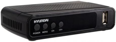 Ресивер DVB-T2 Hyundai H-DVB520 черный