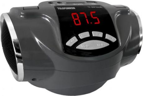 Аудиомагнитола Telefunken TF-SRP3503B серый 6Вт/MP3/FM(dig)/USB/BT/SD