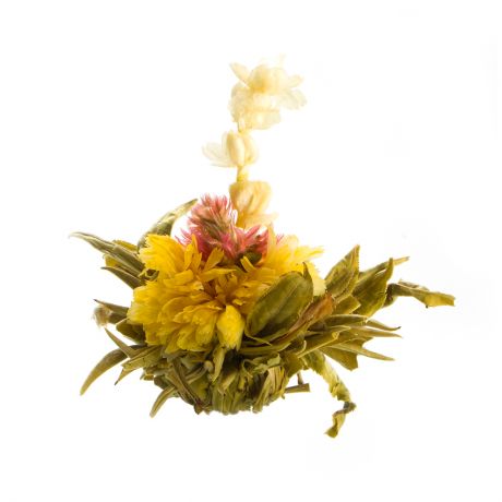 Чай связанный Персик бессмертия с ароматом жасмина в инд. упак.