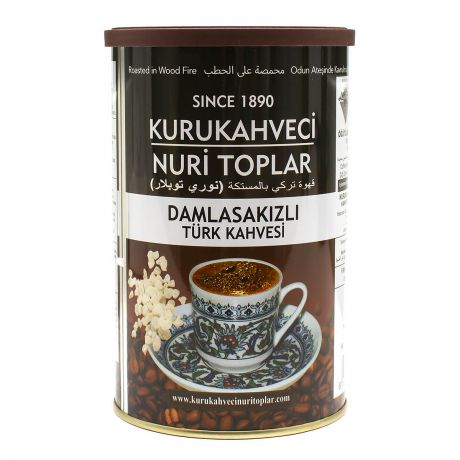 Кофе молотый Kurukahveci Nuri Toplar с ароматом жвачки, в банке, 250 г