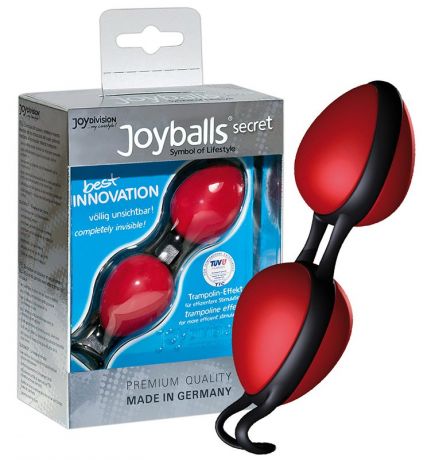 Вагинальные шарики Joyballs Secret со смещенным центром тяжести – красный
