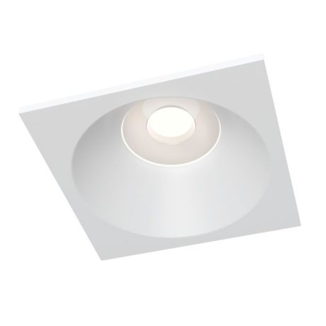 Светильник встраиваемый MAYTONI Zoom (DL033-2-01W) GU10 85х85х85 мм влагозащищенный 50 Вт 220 В матовый квадратный IP 65 белый