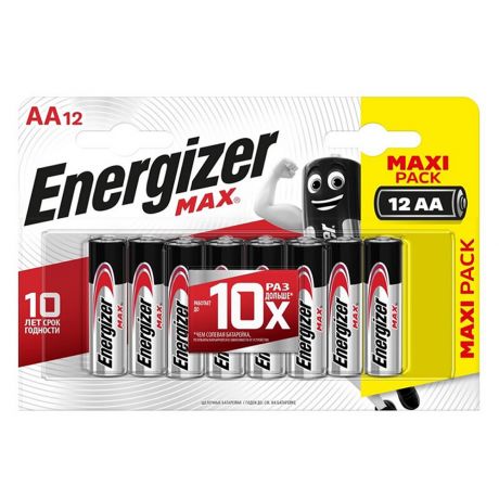 Батарейка Energizer Max Plus AAA мизинчиковая LR03 1,5 В (12 шт.)