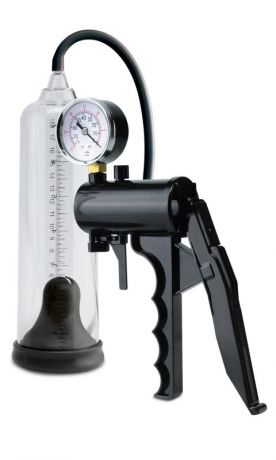 Вакуумная помпа-насос с удобной ручкой и датчиком давления Pipedream Pump Worx Max-Precision Power Pump – чёрный