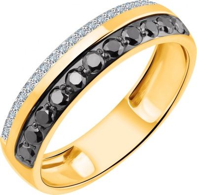 Кольцо с 32 бриллиантами из жёлтого золота