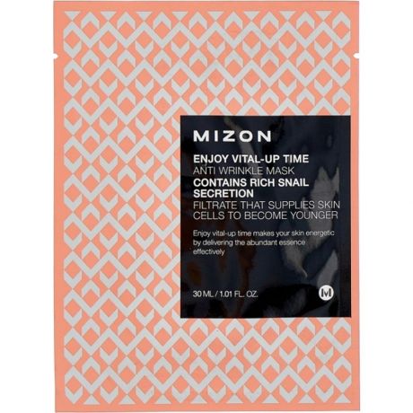 MIZON Маска листовая для лица антивозрастная Enjoy Vital Up Time Anti Wrinkle Mask , 30 мл.