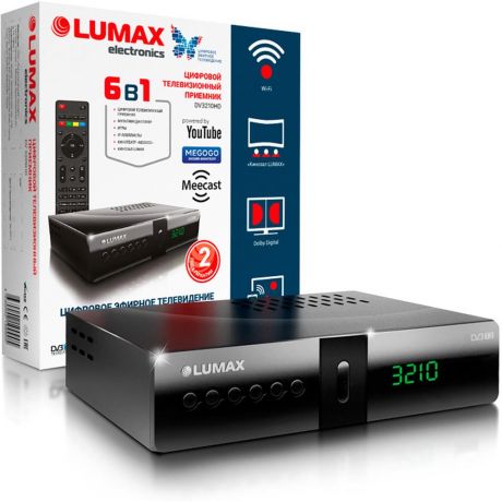Ресивер Lumax DV3210HD черный DVB-T2
