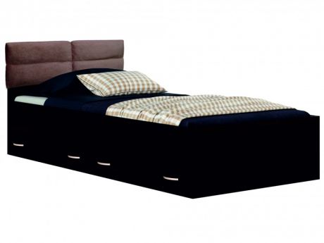 Односпальная кровать "Виктория-П" 900 с ящиками с мягким Односпальная кровать "Виктория-П" 900 с ящиками с мягк