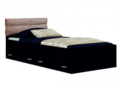 Односпальная кровать "Виктория-П" 900 с ящиками с мягким Односпальная кровать "Виктория-П" 900 с ящиками с мяг