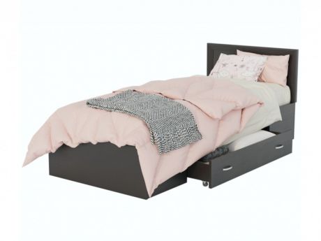 Кровать Адель 900 с багетом, ящиком и ортопедическим матрасом PROMO Кровать Адель 900 с багетом, ящиком и ортопедическим матрасом PR