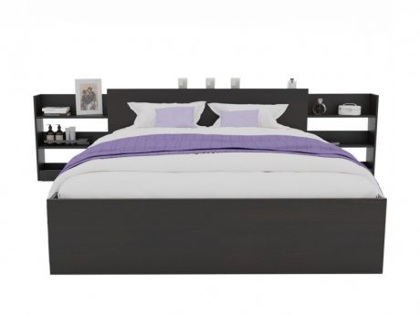 Кровать Доминика с блоком 160 (Венге) с матрасом PROMO B COCOS Кровать Доминика с блоком 160 (Венге) с матрасом PROMO B COCOS