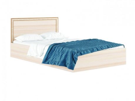 Полутороспальная кровать "Виктория-Б" 1200 с багетом дуб с Полутороспальная кровать "Виктория-Б" 1200 с багетом д