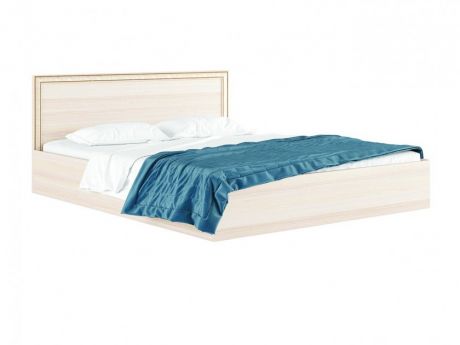 Двуспальная кровать "Виктория-Б" с багетом 1800 дуб с Двуспальная кровать "Виктория-Б" с багетом 1800 дуб с