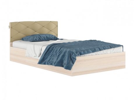 Полутороспальная кровать с подушкой "Виктория-П" 1200 дуб Полутороспальная кровать с подушкой "Виктория-П" 1200