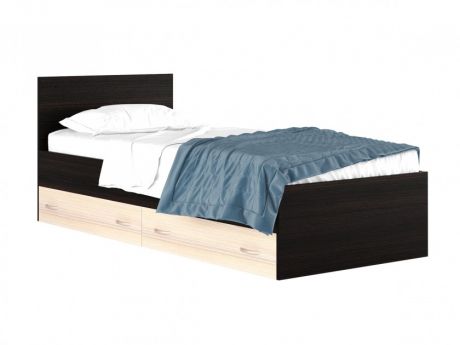 Односпальная кровать "Виктория" 900 с ящиком с матрасом Односпальная кровать "Виктория" 900 с ящиком с матрасо