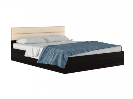 Двуспальная кровать "Виктория МБ" 160 см. венге с Двуспальная кровать "Виктория МБ" 160 см. венге с