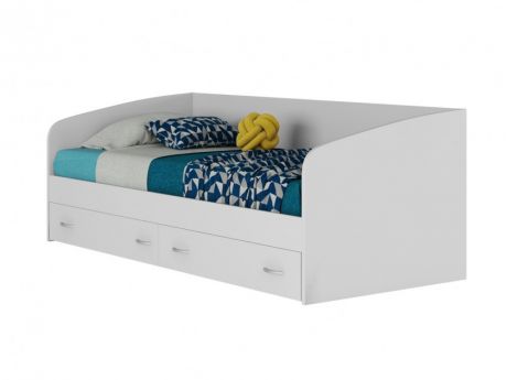 Подростковая кровать "Уника" 900 с матрасом ГОСТ (Белый) Подростковая кровать "Уника" 900 с матрасом ГОСТ (Белы