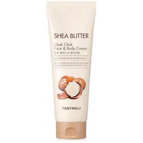 TONY MOLY Увлажняющий крем для лица и тела с маслом ши SHEA BUTTER Chok Chok Face & Body Cream, 250 мл.