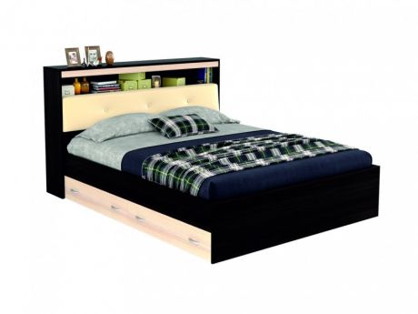 Двуспальная кровать "Виктория ЭКО-П" 1600 с мягким Двуспальная кровать "Виктория ЭКО-П" 1600 с мягким