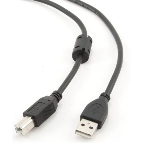 Кабель USB2.0 тип А(m)-В(m) 1,8м. Cablexpert CCF-USB2-AMBM-6 c ферритовыми кольцами
