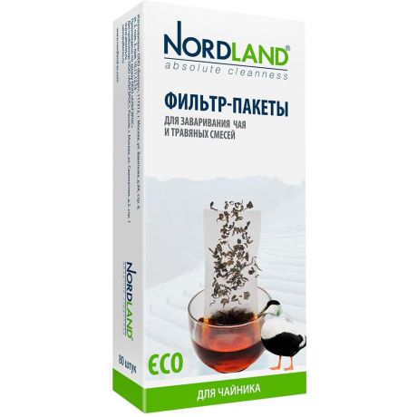 Фильтр-пакеты для чая Nordland Фильтр-пакеты для заваривания чая, 80 шт. чайник