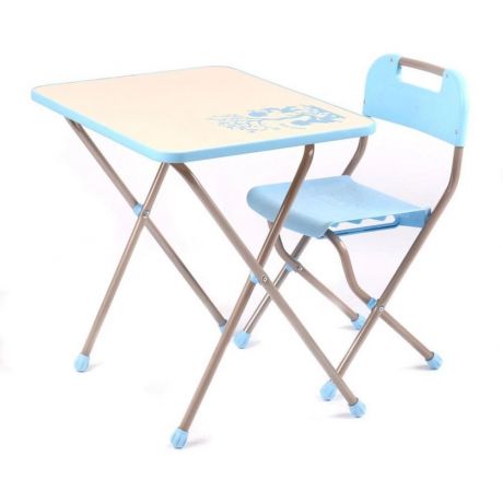 Комплект детской мебели NIKA KIDS (стол+стул) КПР/1 (голубой/бежевый)