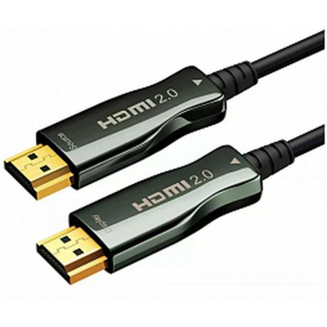 Кабель HDMI-HDMI v2.0 20м Wize (AOC-HM-HM-20M) оптический черный