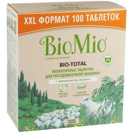 BioMio Bio-total таблетки для посудомоечной машины, 100 шт.