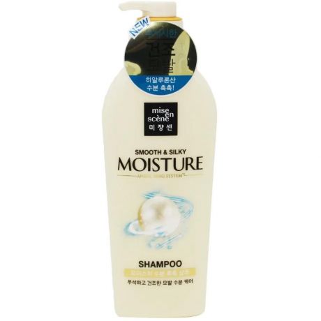 Mise en Scene Pearl Smooth & Silky Moisture Shampoo Увлажняющий шампунь для блеска волос, 780 мл.