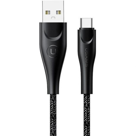 Кабель USB-Type C 3m черный Usams SJ395 нейлоновая оплетка