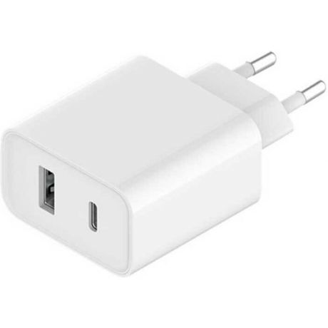 Сетевое зарядное устройство Xiaomi Mi 33W Wall Charger USB + Type C, белое