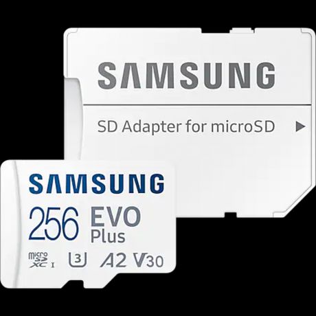 Карта памяти Micro SecureDigital 256Gb SDXC Samsung Evo Plus class10 UHS-I U3 (MB-MC256KA/RU) + адаптер SD