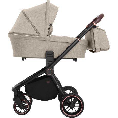 Коляска 2 в 1 Carrello Epica CRL-8510/1 Almond Beige (черн.рама)