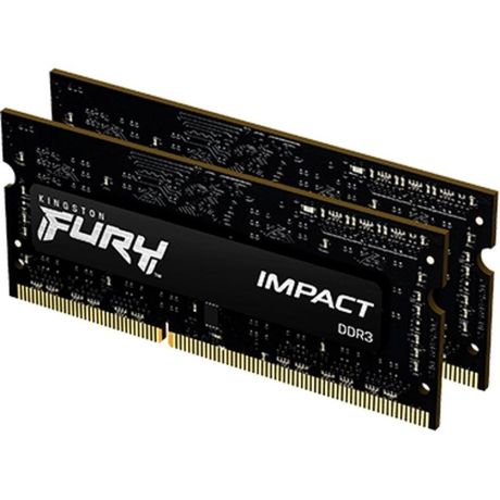 Модуль памяти SO-DIMM DDR3 8Gb (2x4Gb) PC12800 1600Mhz Kingston Fury Impact (KF316LS9IBK2/8)