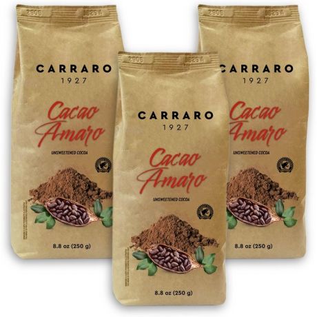 Carraro Cacao Amaro 3х250 г