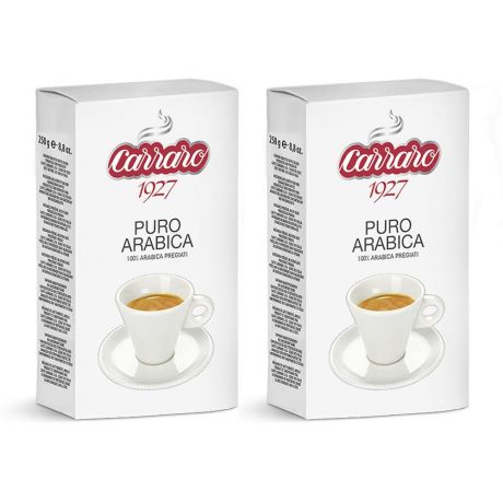 Кофе молотый Carraro Arabica 100% 2х250 гр в/у