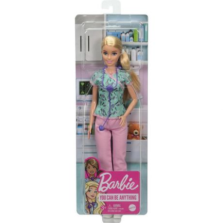 Кукла Mattel Barbie из серии «Кем быть» DVF50/GTW39 Педиатр