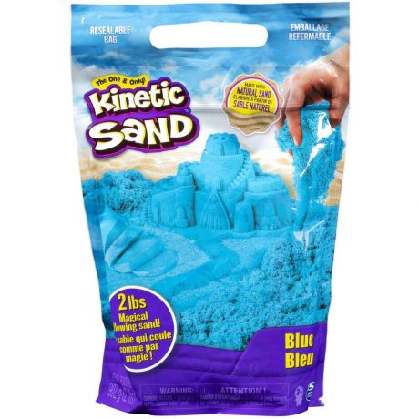 Kinetic Sand Кинетический песок набор для лепки большой, голубой 6047183